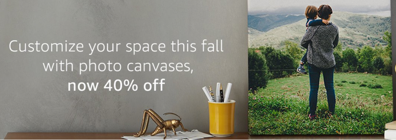 40% off canvas prints with code FALLDECOR40